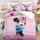 thumbnail image 1 of Mickey and Minnie Pink Kids Duvet Cover with Pillowcases Cartoon Bedding Set Children Birthday Gift Bedroom Decoration Full Size, 1 of 5
