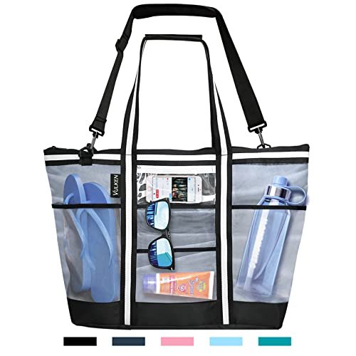 Bolsa de Playa Vulken 42L Extra Grande de Malla para Mujer y Hombre