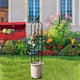 thumbnail image 2 of 1pc Trellis For Climbing Plants, Plastic Coated Iron Metal Garden Obelisk Trellis Flower Support Frame Plant Trellis Heavy Duty Plant Cage Support Stands For Climbing Vines Flowers Plants, 11.42"x47.2, 2 of 2
