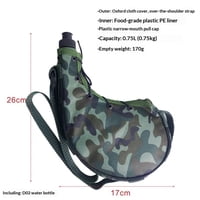 Xusx111 - Botella De Agua De Comedor Militar Al Aire Libre De 800Ml Con Cinturón Y Bolsa De Bolsa De Botella De Agua Para Acampar, Senderismo, Escalada, 27 Oz