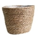 thumbnail image 1 of Cesta Rústica Hecha A Mano De Ratán Natural Con Algas Marinas 19x19x25CM Grande, 1 of 5