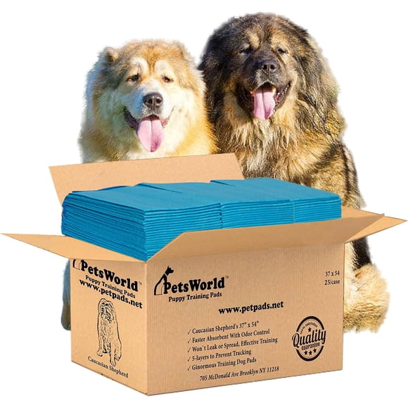 Alfombrillas Desechables para Orina de Perro PetsWorld 94x137cm Paquete de 25