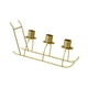 thumbnail image 3 of Candelabro De Hierro Con Forma De Trineo Candelabro Club Home Kitchen Candelabro De 3 Brazos Dorado, 3 of 3
