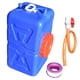 thumbnail image 3 of Contenedor De Agua Potable Grado Alimenticio Portátil Para Jardín Barbacoa Conducción De Automóviles Azul 60 Catties, 3 of 5