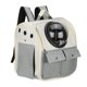 thumbnail image 1 of Uxcell 1Pcs 14.17" Mochila para Mascotas Ventilada de Tela Oxford para Perros Gatos Animales Pequeños 13.39" Gris Diseñada para Senderismo Camping, 1 of 7