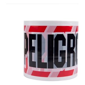 Metalfer - Cinta Peligro 350 Metros Color Rojo/Negro