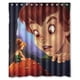 thumbnail image 1 of Cortina de ducha de Peter Pan y Campanilla, juego de cortinas de baño con ganchos, tamaño 60 x 72 pulgadas, 1 of 3