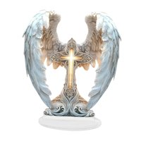 Magideal - Escena Navideña Decoración Acrílica Navideña Placa Plana Para Escritorio Adorno Resistente Diseño Artístico Adecuado Para Estantería Comedor Sala De E Cruz