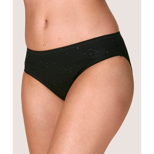 Calzón bikini Algodón flores bordadas Mujer LADY GENNY