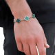 thumbnail image 1 of Pulsera green clover unisex energia saint venik 19 CM, 1 of 3