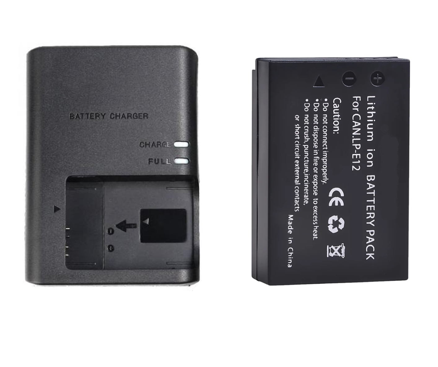 Genérico - Batería Lp-E12 + Cargador Lc-E12 Alternativo Canon