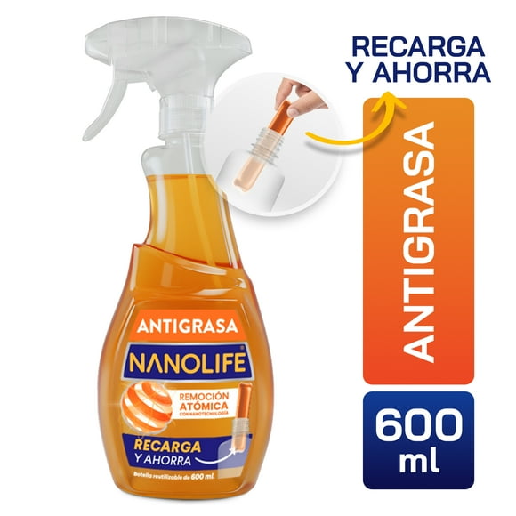 Antigrasa - 600 ml - Botella Reutilizable