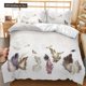 thumbnail image 1 of v1308 Bed Sheets Feather Duvet Cover Vaned Types And Natal Contour Flight Bird Feathers Animal Skin Element Print King Size Polyester Qulit Cover 3-Piece Bedding Set (1 Duvet Cover + 2 Pillow Shams) B, 1 of 5