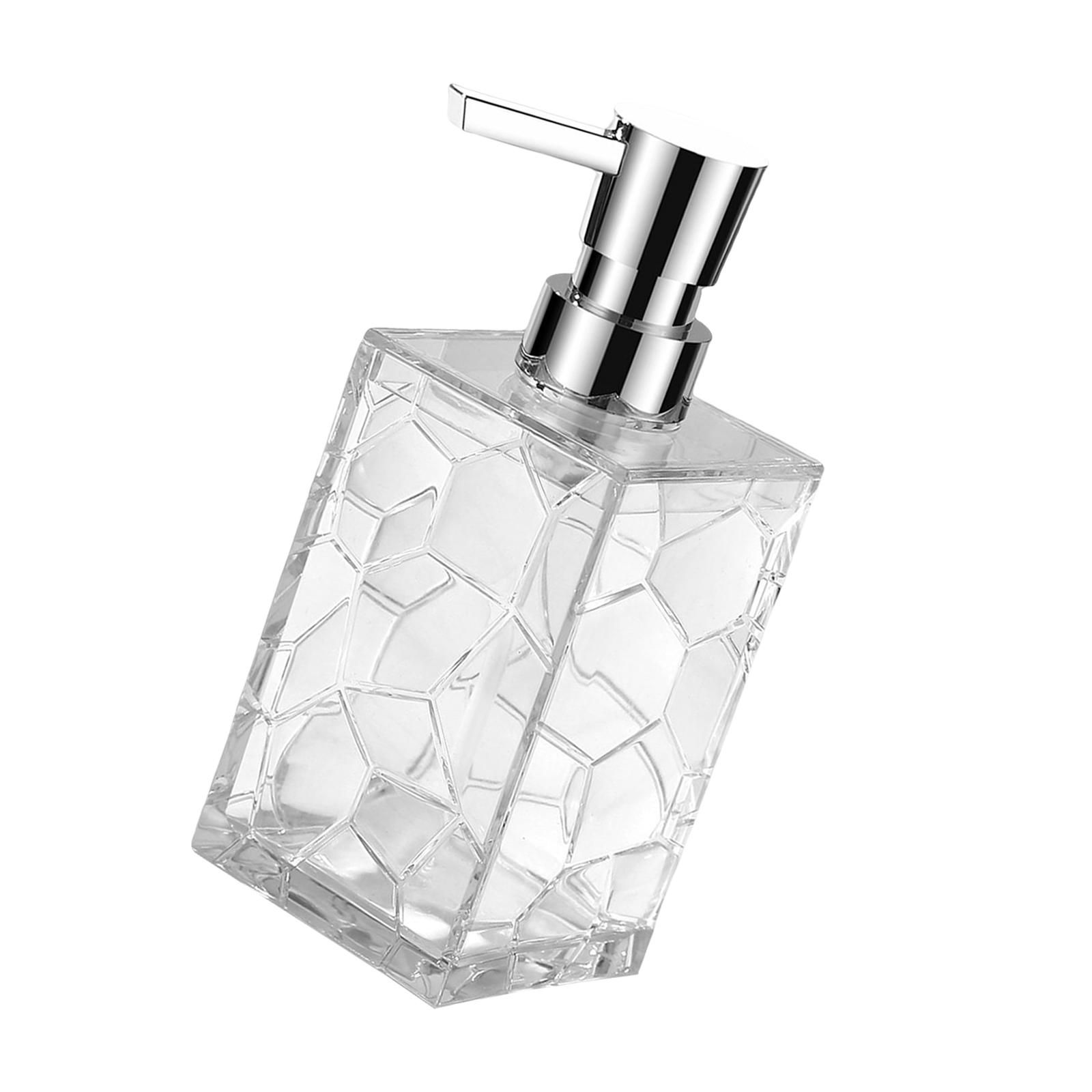 Magideal - Dispensador De Jabón Para Platos Recargable De 320Ml, Práctico Acrílico, Dispensador De Jabón Transparente , Para Apartamento, Tocador, Cocin Blanco