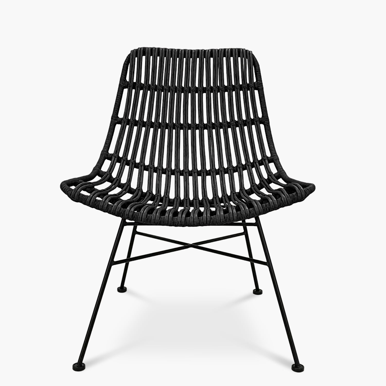 Form Design - Sitial Ratan Sintético Creta Negro