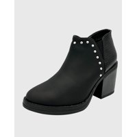 Danicolle Calzado - Botin Para Mujer Con Taco Clasico Negro
