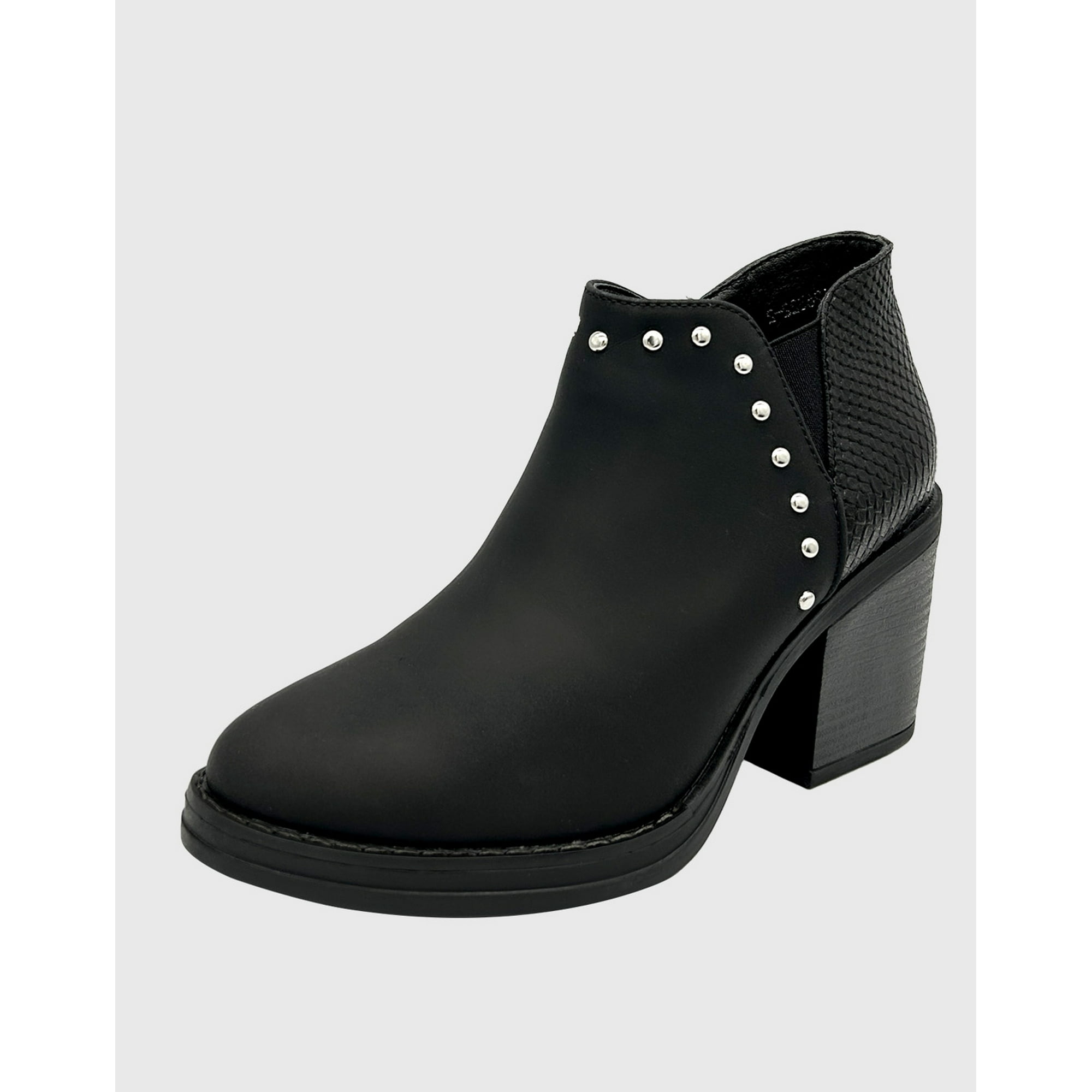 Danicolle Calzado - Botin Para Mujer Con Taco Clasico Negro