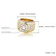 thumbnail image 5 of Anillos de Lujo de Moda con Estilo Punk de Rapero Bling para Hombre Chapados en Oro de 14K Brillantes de Compromiso Hip Hop con Circonia Cúbica Anillos para Hombre, 5 of 8