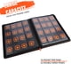 thumbnail image 2 of Álbum para cartas coleccionables DTCGBIN de 16 bolsillos con cierre de cremallera, color naranja, 2 of 7