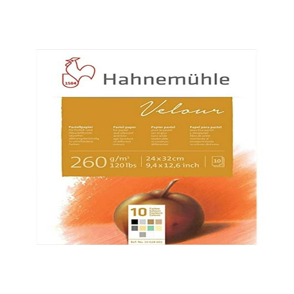 Almohadilla de terciopelo Hahnemühle de 260 g/m² (24 x 32 cm, colores surtidos)