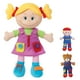 thumbnail image 1 of Muñeca educativa suave para niña Love & Learn 17 con cremallera y botón, 1 of 3