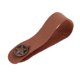 thumbnail image 1 of correa de cuero botón de correa de cuello de gancho para guitarra acústica clásica marrón, 1 of 3