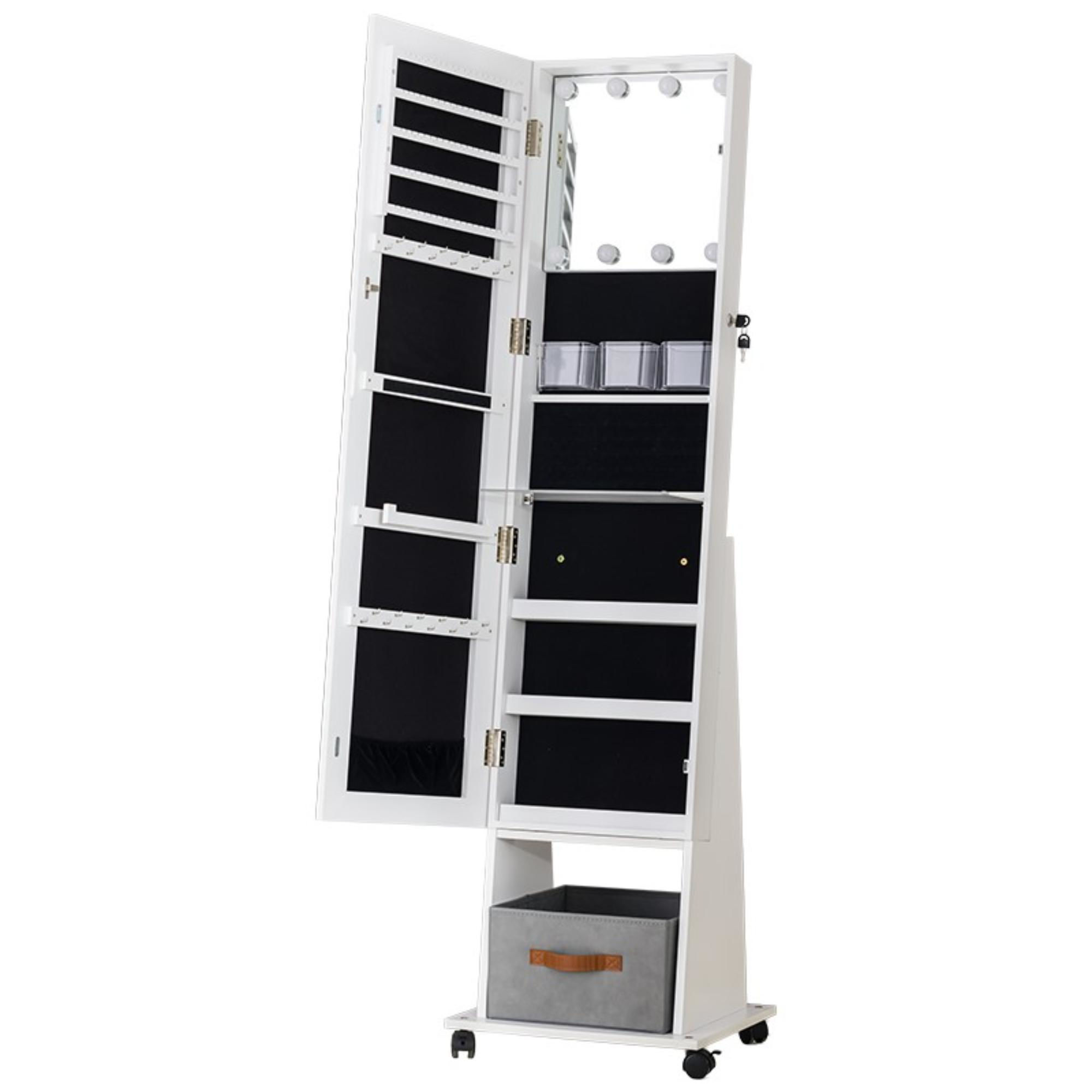 Mainstays - Espejo Joyero Ruedas Blanco