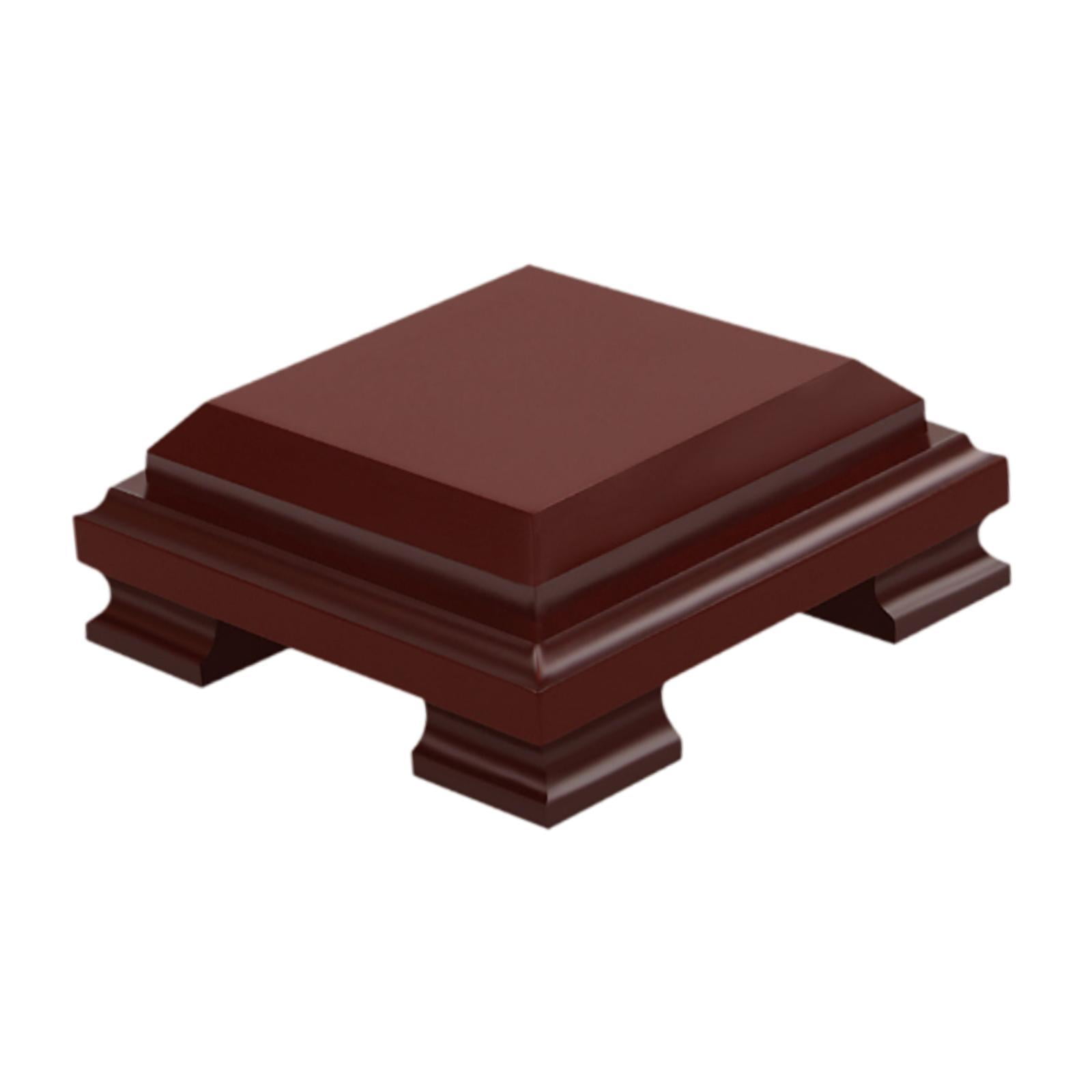 Magideal - Base De Madera Cuadrada, Soporte De Exhibición De Madera, Base De Tetera Sólida, Decoración, Base De Exhibición De Recuerdos, Base De Exposición De Ar L