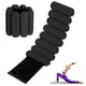 thumbnail image 1 of Pesas de muñeca y tobillo ajustables, silicona, 0,9 kg, color negro, 1 of 7