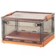 thumbnail image 3 of Caja De Almacenamiento Plegable Multiusos Caja De Almacenamiento Apilable Para CD Marrón Naranja, 3 of 5