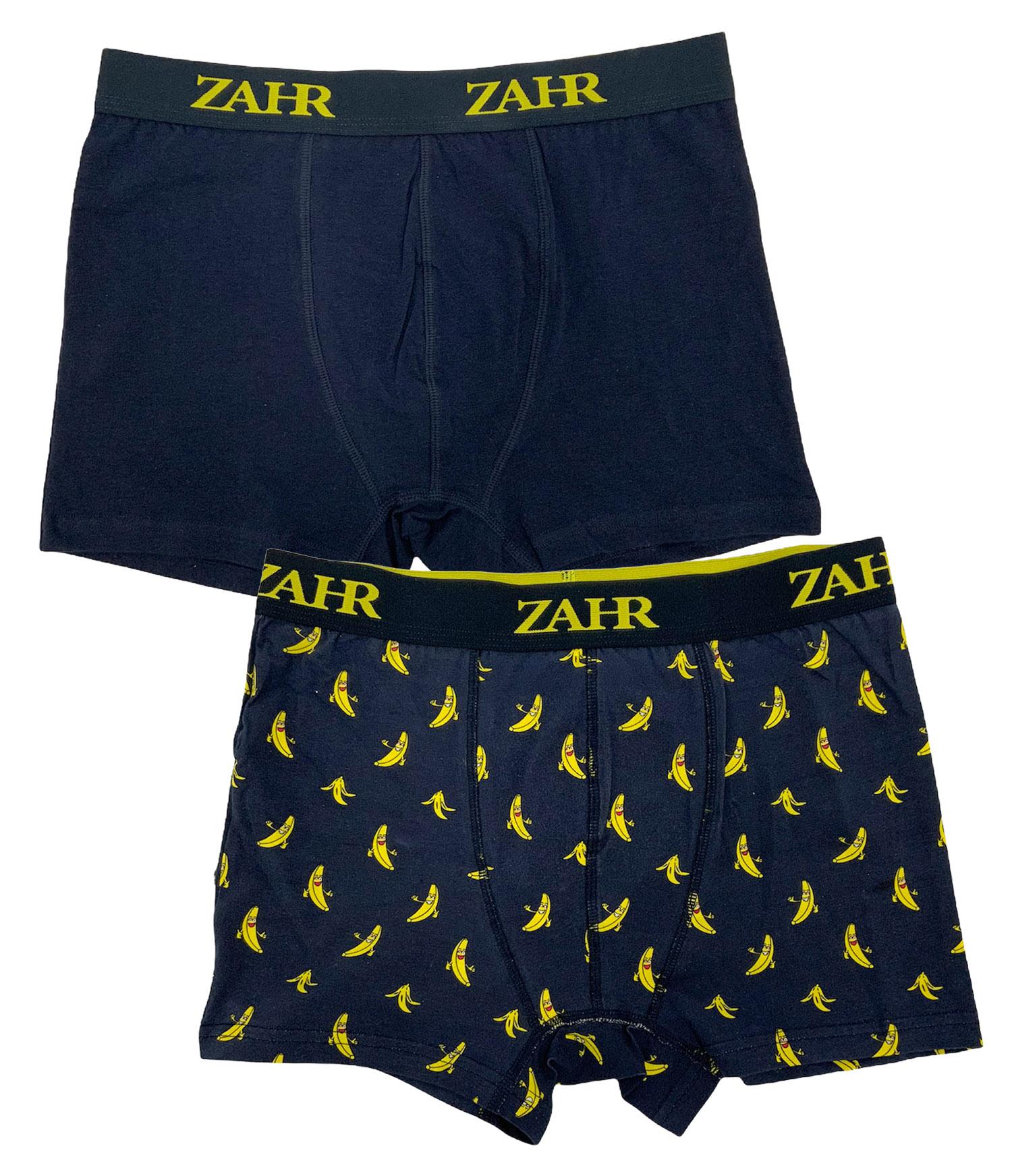 Zahr - Pack De 2 Boxers Azul Y Estampados
