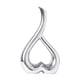 thumbnail image 2 of Florero En Forma De Corazón Estatua Decoración Maceta Para Estantería Mesa Tienda Plata, 2 of 5