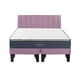 thumbnail image 1 of Cama Europea Galaxy 2 Plazas + Respaldo Tubular Negro Rosada, 1 of 3