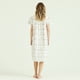 thumbnail image 3 of Camisa de Dormir Tradicional Maria Blanco Estampado, 3 of 3