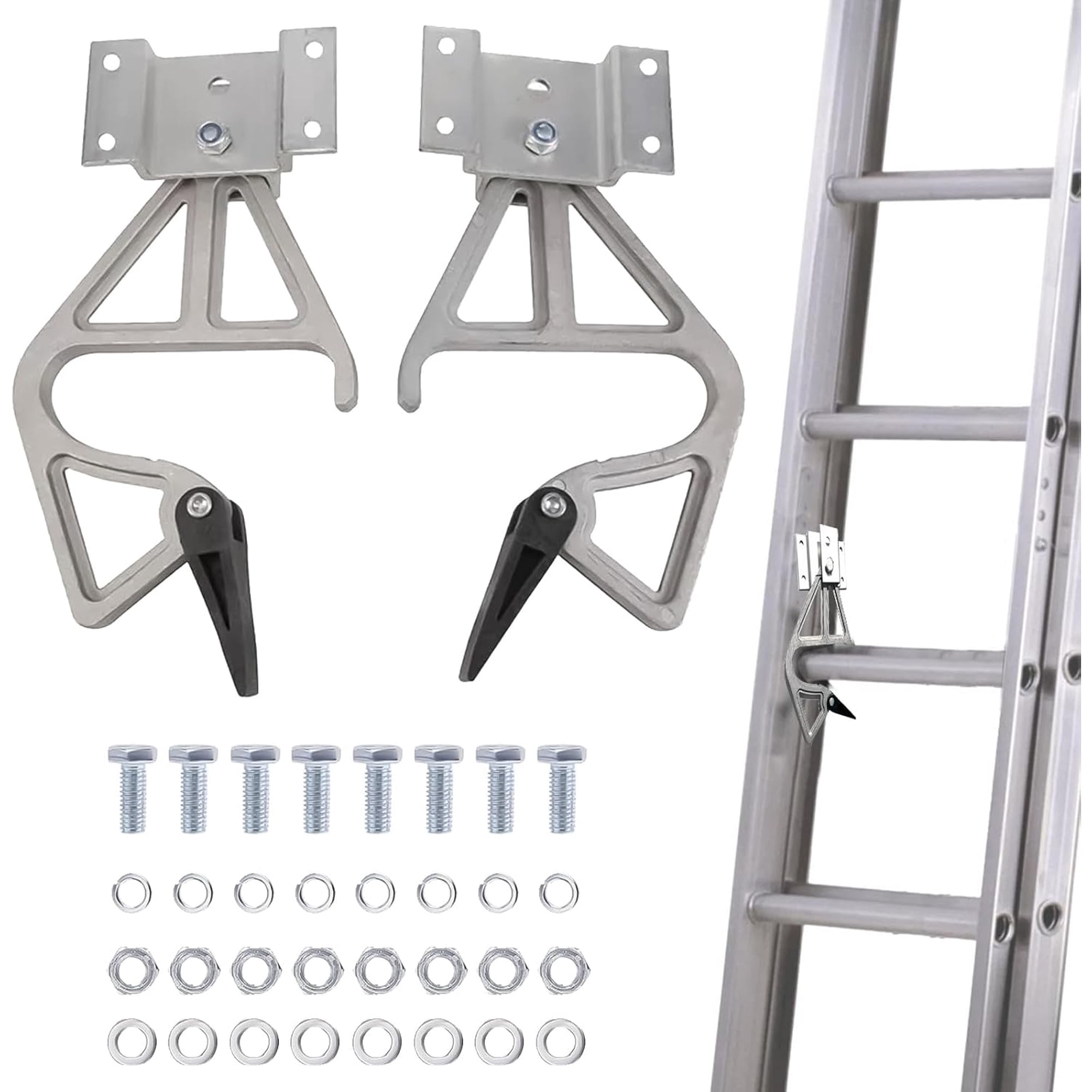 Genérica - 1 Par Cerraduras De Escalera De Extensión,cerraduras De Escalera De Extensión De Aluminio,accesorios De Escalera De Repuesto Para Kit De Bloqueo De Peldaño