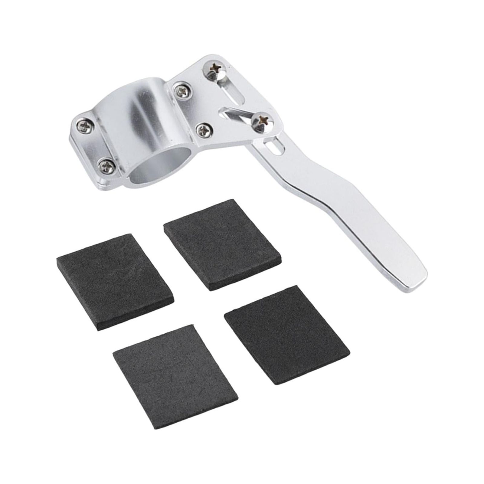 Magideal - Extensor De Palanca De Señal De Aleación De Aluminio, Kit De Posición De Ajuste De 30-100Mm, Varilla De Señal De Volante Para , Fácil , Argén