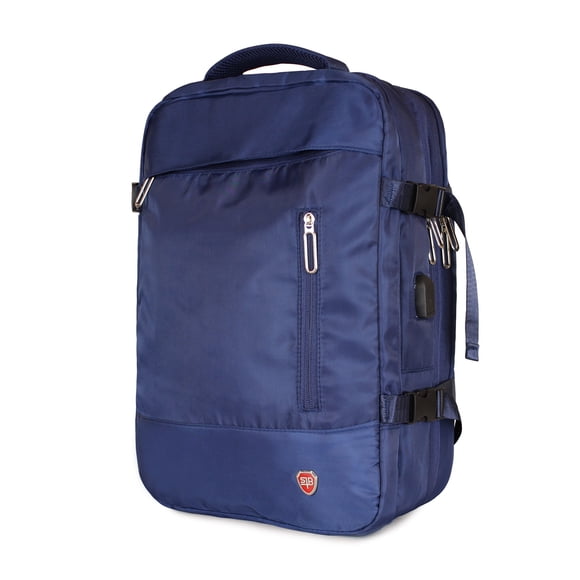 Mochila de viaje (Cabina Avión) Viral Azul con USB