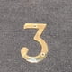 thumbnail image 2 of Número Para Puerta 7 De Latón Macizo De 7 5 Cm, 2 of 6