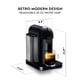 thumbnail image 3 of Cafetera y cafetera espresso Nespresso Vertuo Breville Black, 3 of 6