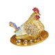 thumbnail image 4 of Hen Echaring Huevos Figurine Chick Supplies Escultura Para El Escritorio De La Habitación Casa Purple, 4 of 5