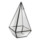 thumbnail image 3 of Pirámide De Cristal Geométrica Terrarium Caja Tabletop Sampulent Sembrador Negro, 3 of 3