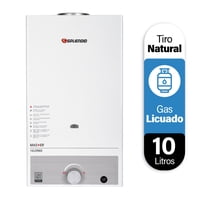 Splendid - Calefon 10 Litros Gas Licuado Tiro Natural