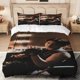 thumbnail image 1 of 3pcs JK Style Rivet Artist Fashion Photography Theme Digital Print Bedding Set, 1 of 1