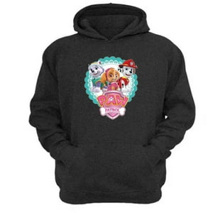 Genérico - Polerón Canguro Paw Patrol Gris Oscuro Talla L Unisex