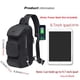thumbnail image 2 of Mochila bandolera OZUKO Bandolera impermeable para hombre, 2 of 7