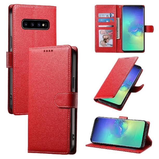 Funda para FOXDOCK Samsung Galaxy S10– Cuero Premium, 3 ranuras para tarjetas, Protección contra impactos