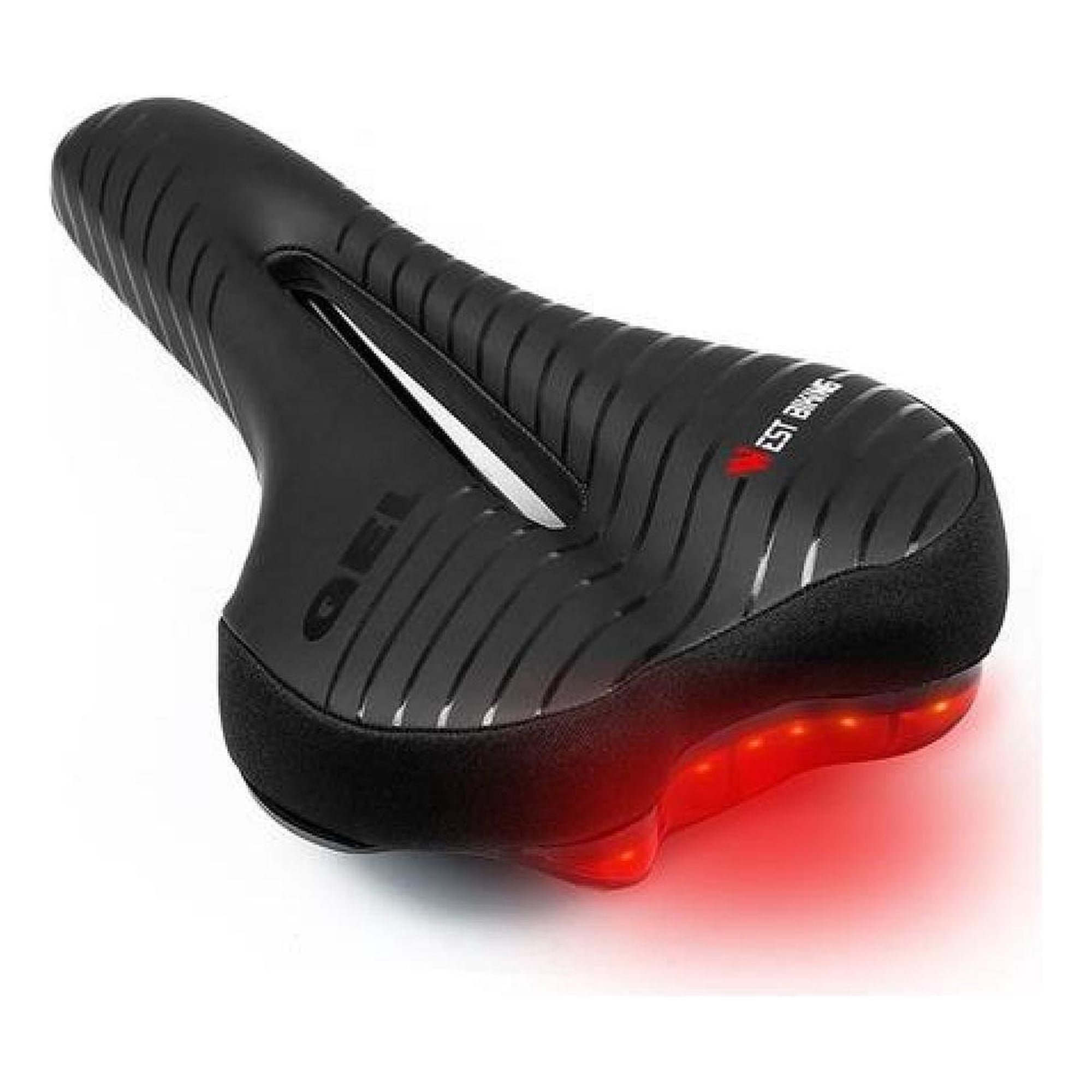 West Biking - Sillín Gel Antiprostático Luz Comodidad Asiento Bicicleta 15.5 Cm