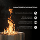 thumbnail image 2 of Brasero sin Humo Brann Acero Inoxidable 304 L + Acc / 50 cm - Plateado, 2 of 5