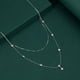 thumbnail image 1 of Luxurious Four-Leaf Clover & Zircon Chain Necklace - Perfect for Women's Choker Accessories, 1 of 5