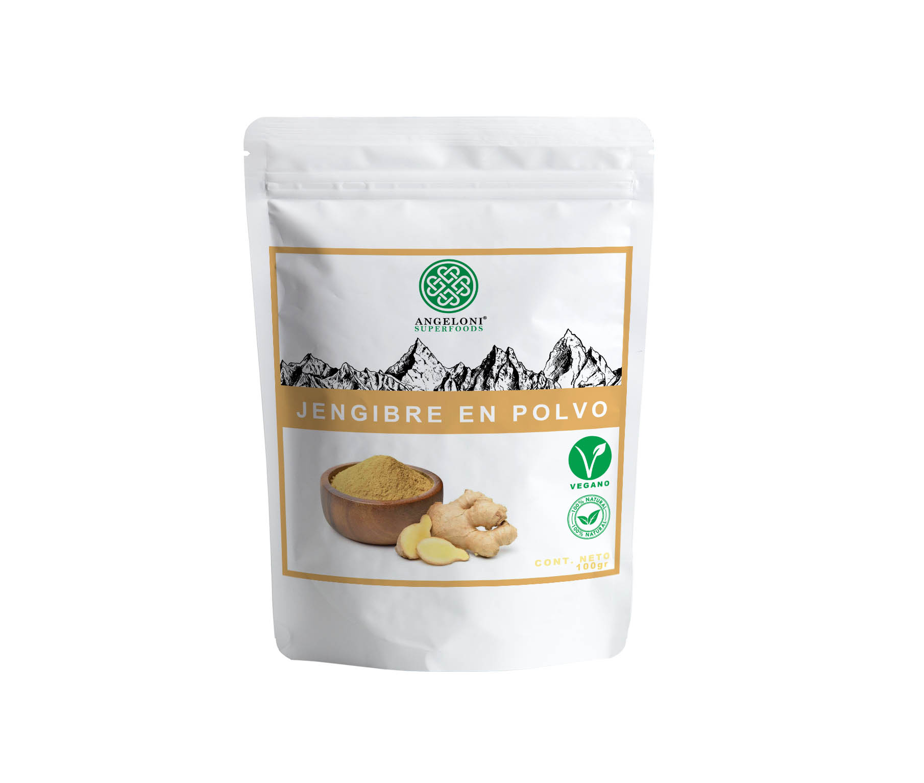 Angeloni Organics - Jengibre En Polvo 100Gr